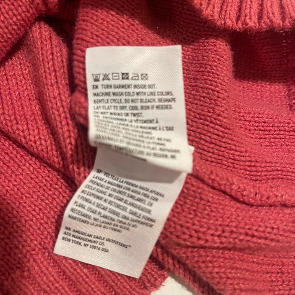 American Eagle Outfitters Pink Cropped Cardigan Sweater - Picture 9 of 11